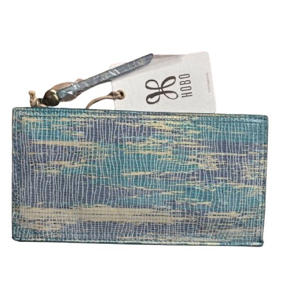 NWT HOBO Gracie Leather Wallet In Cracked Glass - Picture 11 of 13